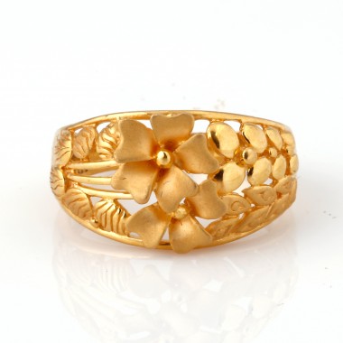 22K Gold Women's Fancy Casting Ring 